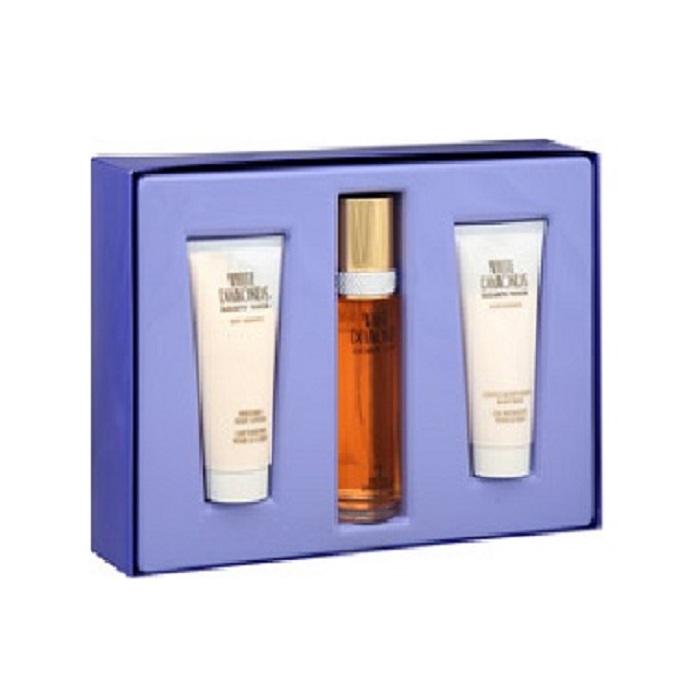 White Diamonds Perfume Gift Set - 3.3oz Eau De Toilette Spray, 3.3oz Body Lotion and 3.3oz Body Wash